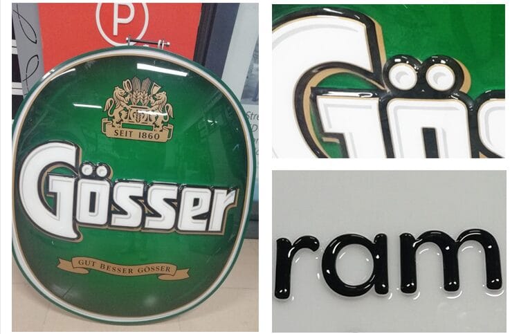 Wall mounted bracket for waterproof projecting light box sign