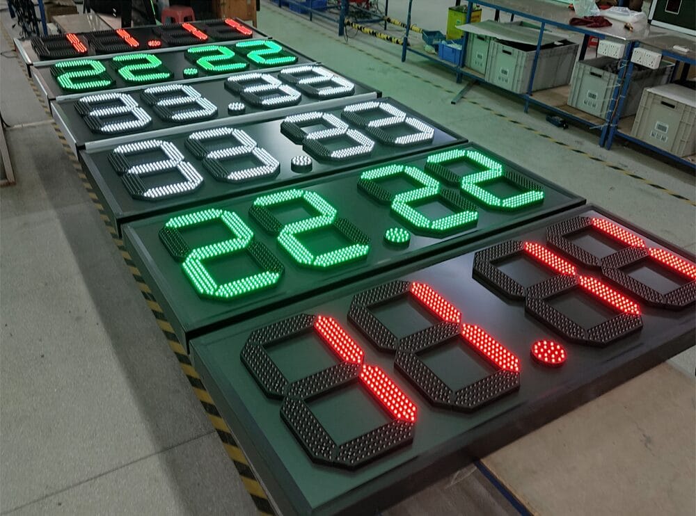 Outdoor IP65 waterproof LED Gas Price Sign for petrol stations