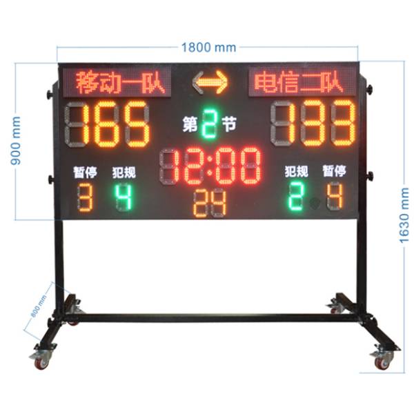 Portable Digital LED Scoreboard with remote control for basketball