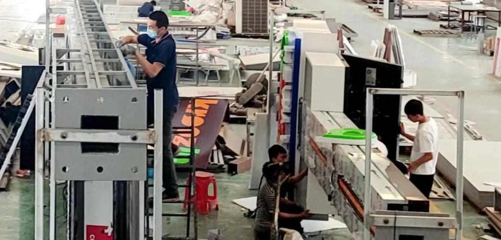Professional Signage Production Team