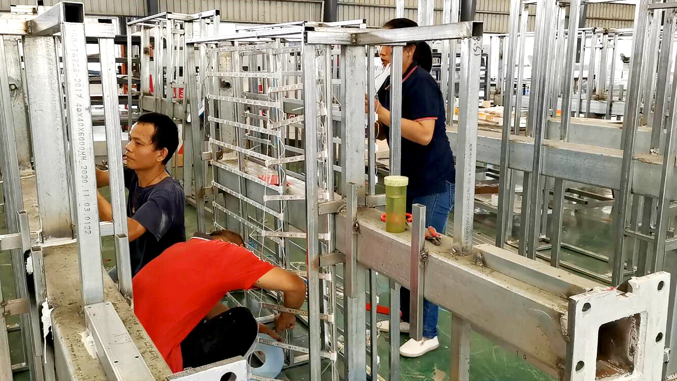 Heavy-duty galvanized steel structure frame for outdoor pylon signage