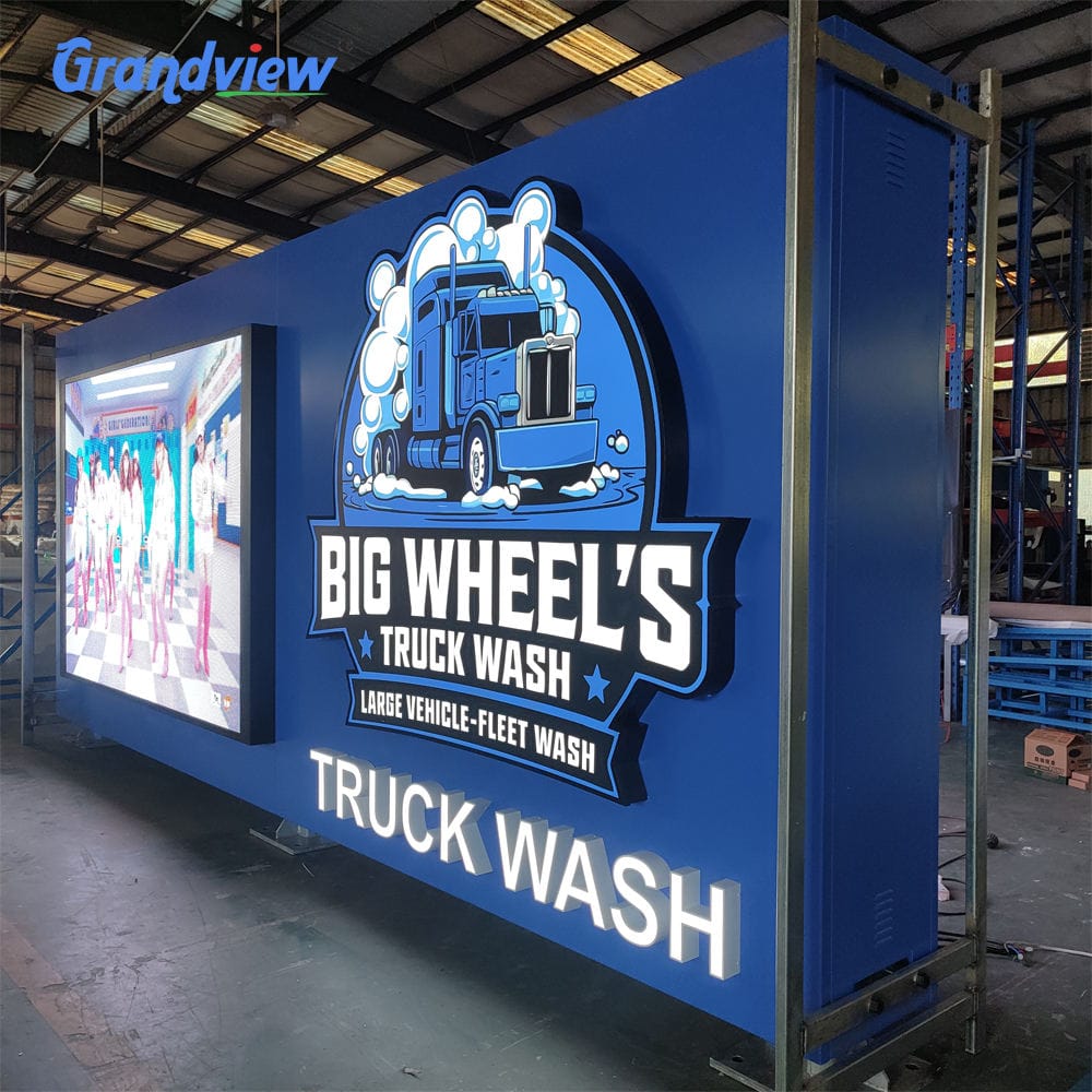 Custom LED Illuminated Outdoor Monument Sign for Business and Retail - Image 3