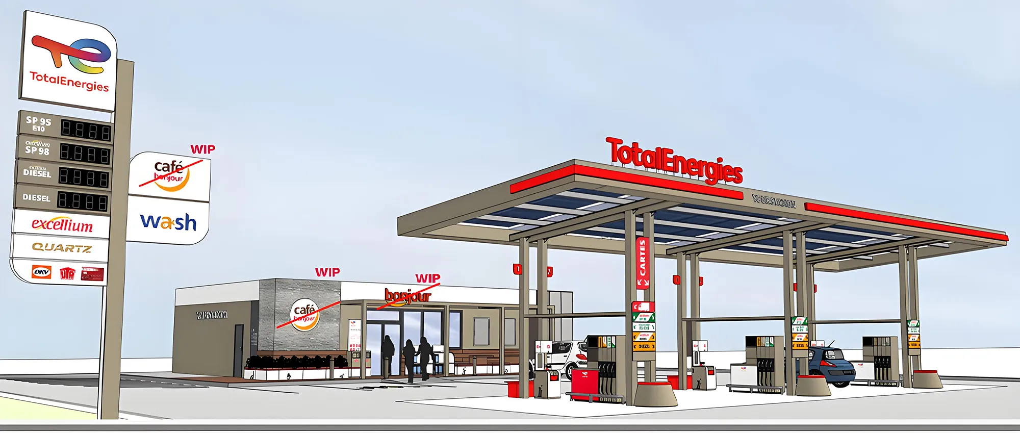 Gas station canopy dimensions