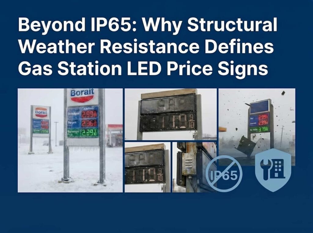 beyond ip65 gas station led price signs
