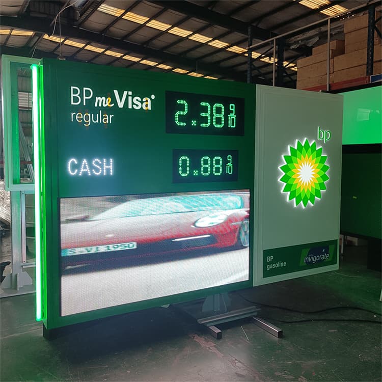 Integrated with high-brightness LED video displays and digital gas price changers. Deliver real-time updates and maximum visual impact day and night.
