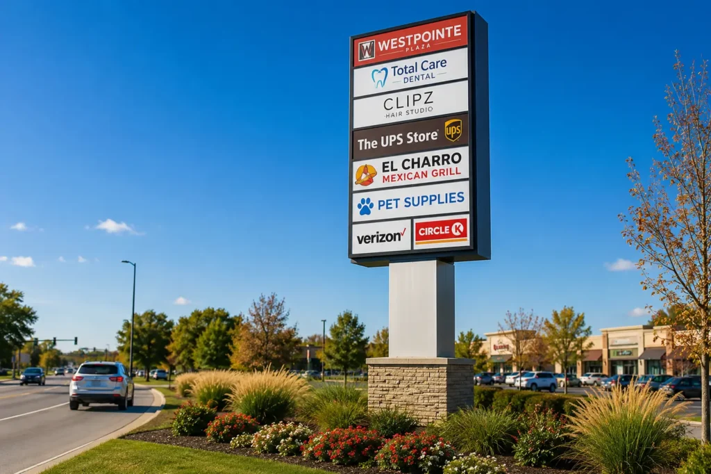 Multi-Tenant Pylon Signs